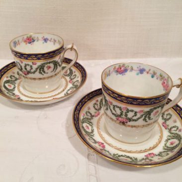 Ten Royal Crown Derby Demitasse cups and saucers